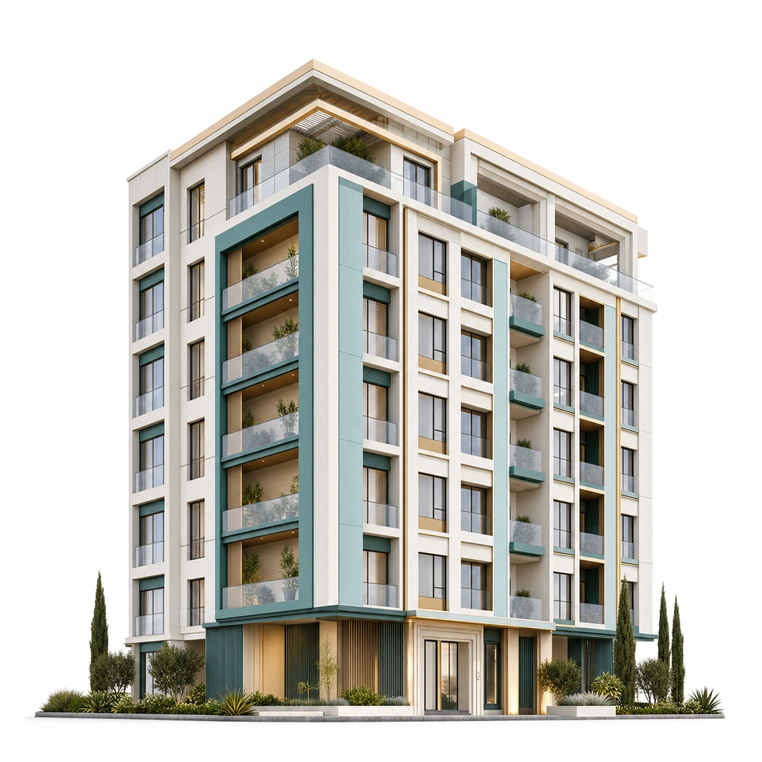 تصميم مخطط سكني (أقل من 2000 م)